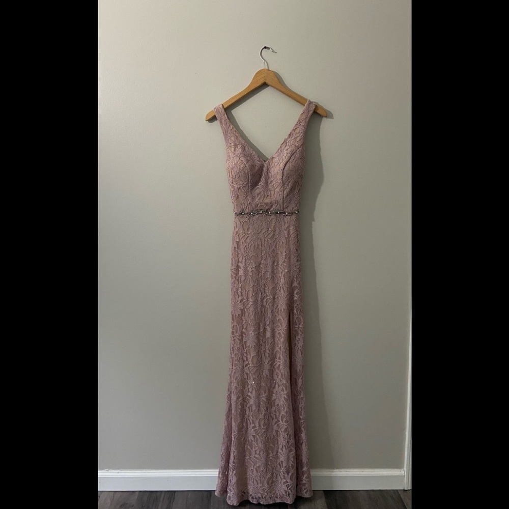 Junior’s Pastel Pink Formal Dress (Size: 0) (Color: Pastel Pink)